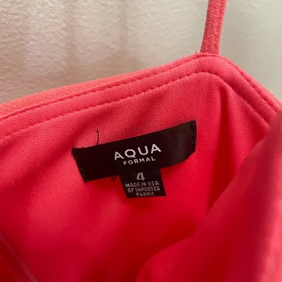 Aqua size 4 crepe ruffle dress - Picture 4 of 6